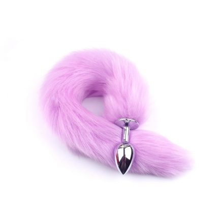 Feather Fox Tail, Metal Anal Plug, Erotic Accessories