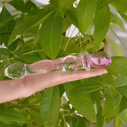 YEMA 8.27 inch, Glass Dildo for Women Men, Crystal Masturbator