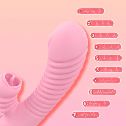 Dildo Vibrators,  Tongue Licking, Masturbation