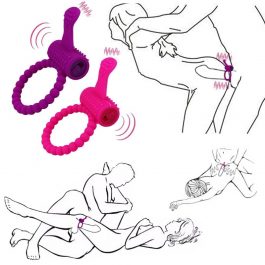 Penis Cock Ring, Intense Clit, Stimulation Tongue Vibrator