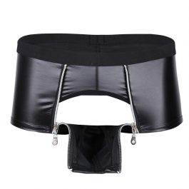 Mens Lingerie Latex SexyPanties, Thongs, Shorts Leather Boxer