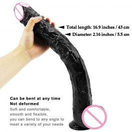 43*5.5CM Long Dildo With Suction Cup, Realistic Large Dick