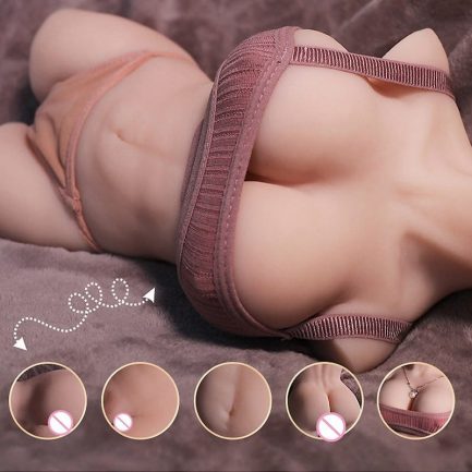 Inflatab Silicone Chubby SexyDolls for Men, Huge Fat Ass Lifelike Vagina Toys