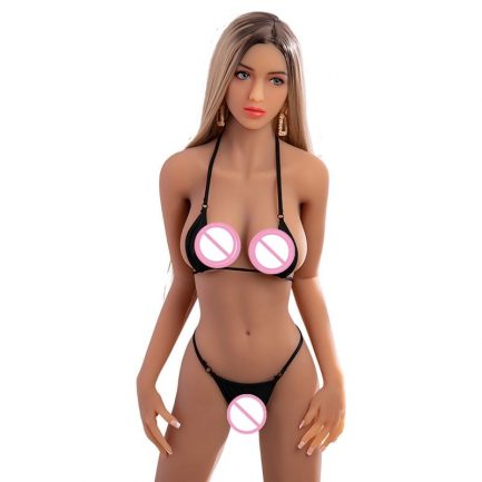 Realistic Solid TPE Silicone Big Breast SexyDoll, Real Vagina Vagina Anal