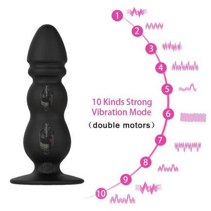 10 Speeds Wireless Remote Anal Dildo, Strong Sucker UnisexyG-spot, Stimulator Anus Penis