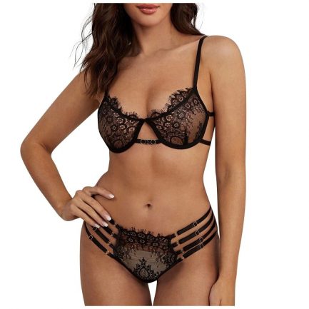 Women’s Underwear See Through Lace, Sexy Lingerie Set