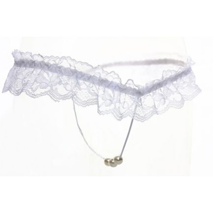 Lace Women Thongs and G String, Sexy Pearl T-back