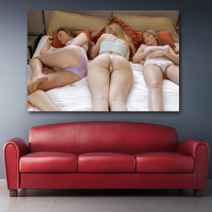 Home Decor Canvas, Sexy Lingerie Model Printed Poster, Hot Body Painting Modern Wall Art