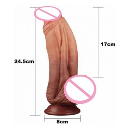 24.5cm Long Dildo, Huge 8cm Thick, Realistic Penis, Females Masturbation