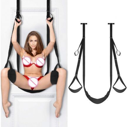 Door SexySwing with Seat, Sexy Slave Bondage Love, Slings with Adjustable Straps, Holds up to 300lbs