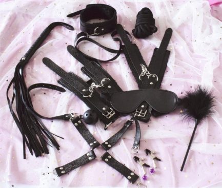 10PCS/set, Leather SexyToys For Adult Game, Erotic BDSM SexyKits