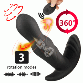 360 Degree Rotating Vibrator, UnisexyAnal Prostate Massage,  Remote Control