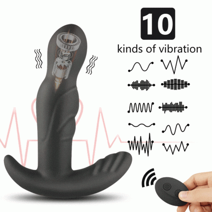360 Degree Rotating Vibrator, UnisexyAnal Prostate Massage,  Remote Control