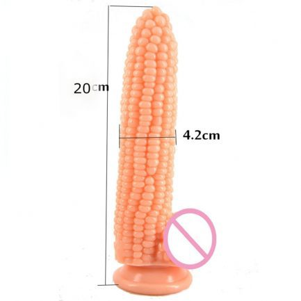 FAAK Big Dildo Vegetable Corn,  Dildo With Suction Cup Sex.