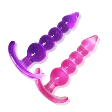 3 Size Anal Plug, Heart Stainless Steel Crystal, Removable Butt Plug