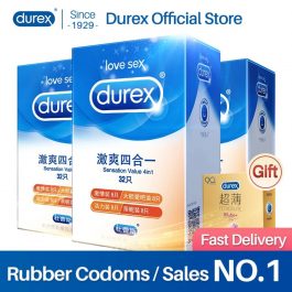 Durex Condoms, 4 Types Sensation Value, Ultra Thin Lubricated Sex