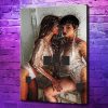 Canvas Painting Wall Art, Woman Wearing Erotic Lingerie, Posters and Prints Wall Pictures