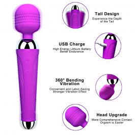 Wireless Dildos, AV Vibrator, Magic Wand for Women, Clitoris Stimulator, USB Rechargeable
