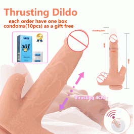 Thrusting Dildo Skin Feeling Penisy,  Heating Penis Vibrators, Big Realistic Vibration Masturbator