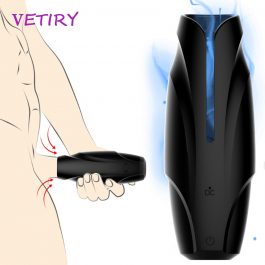 Male Masturbator, Penis Pump Vibrator, Adult Endurance Exercise, Artificial Vagina 10 Speed
