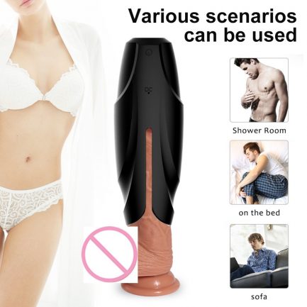 Male Masturbator, Penis Pump Vibrator, Adult Endurance Exercise, Artificial Vagina 10 Speed