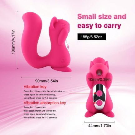 Secret Squirrel Shape, Licking Clitoris Stimulator, Vibrators Tongue Sucker Nipple, Vagina Vibrator