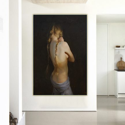 Citon Sergey Marshennikov, Sexy -Beauty back- Canvas Art, Oil Painting
