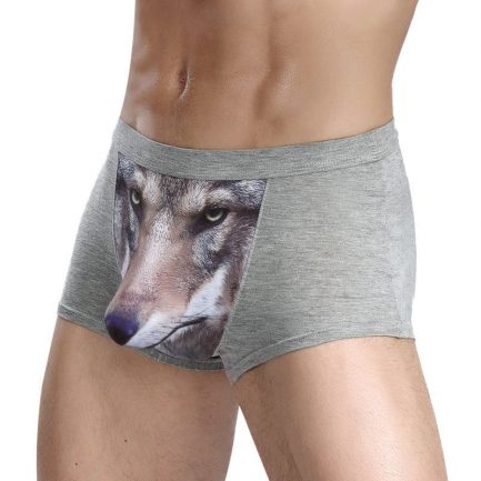Wolf Funny Underwear For Men