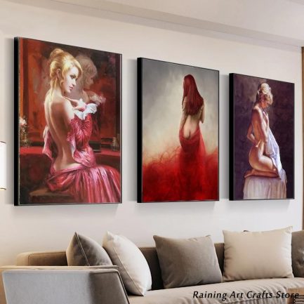 5D Diy Nude Erotic Art, Diamond Painting, Sexy Lady Home Decor