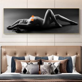 Modern Art Posters and Prints, Sexy Woman Canvas, Body Art