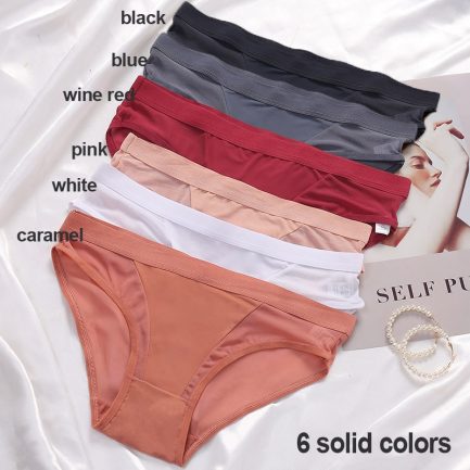 3PCS/Set Women Panties,  See-Through Underpants. 5 colors to choose from
