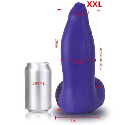 Realistic Huge Thick Anal Dildo. Liquid Silicone Animal Penis