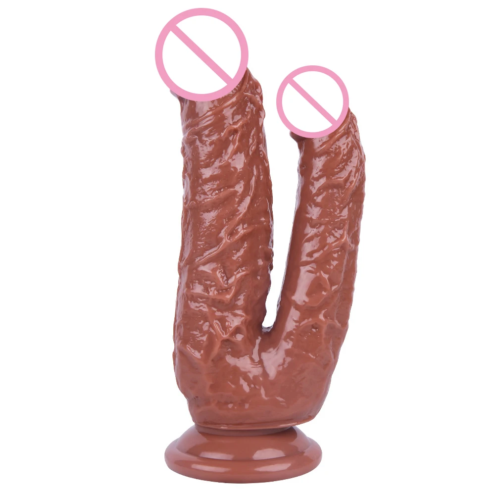 22CM Simulation Double Dildo with Suction Cup. for Women