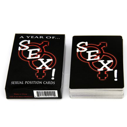 קלפים למשחק עםם איורי תנוחות סקס ארוטיים.